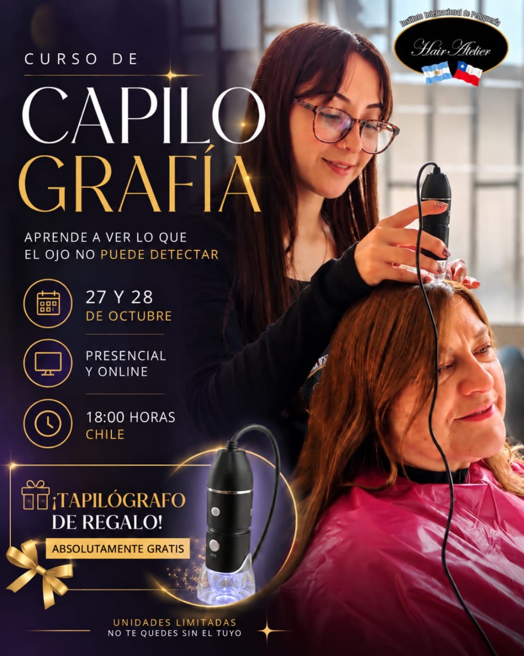 Curso de Capilografía con capilógrafo - Instituto Hair Atelier